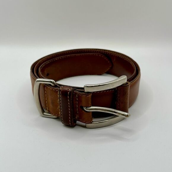 Banana Republic Men's Brown Leather Belt size 34 - Picture 1 of 6